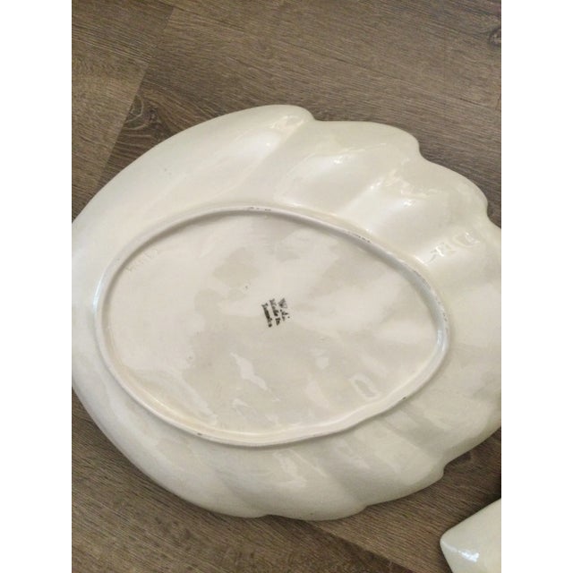 Ceramic 1970s Vintage Leaf Porcelain Plates- Set of 3 For Sale - Image 7 of 7