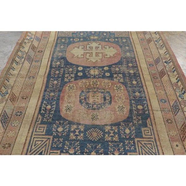 Mid-Century Modern Antique East Turkestan Khotan Wool Rug, 1920–1930 by Rug & Kilim For Sale - Image 3 of 8