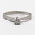 Solitaire Ring in White Gold with Diamond For Sale - Image 3 of 3