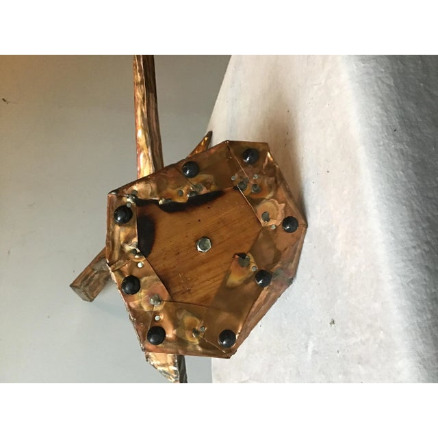 Brown 1970s Abstract Tabletop Sheeted Copper Sculpture For Sale - Image 8 of 8
