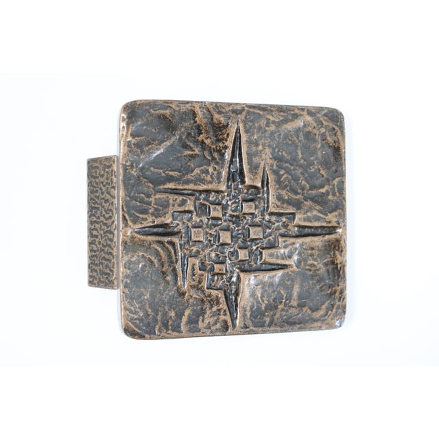 1970s Brutalist Brass Push and Pull Front Door Handle, 1970s For Sale - Image 5 of 5