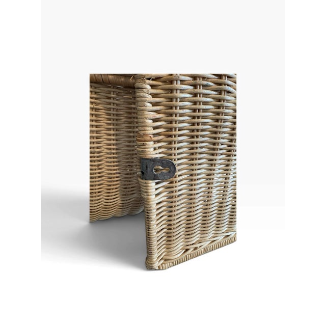 1990s Vintage Tiby Ikea Wall-Mounted Wicker Magazine Rack by Karl Malmvall For Sale In Los Angeles - Image 6 of 10