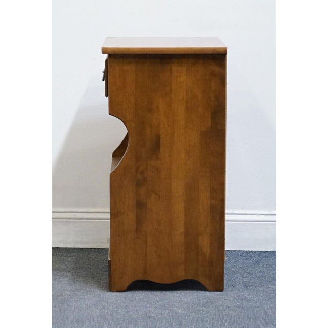 Brown Ethan Allen Heirloom Nutmeg Maple 17" Open Cabinet Nightstand 10-5046p For Sale - Image 8 of 11