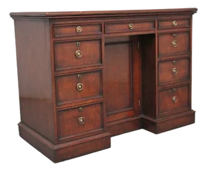 Early 19th Century Mahogany Kneehole Desk, 1830s
