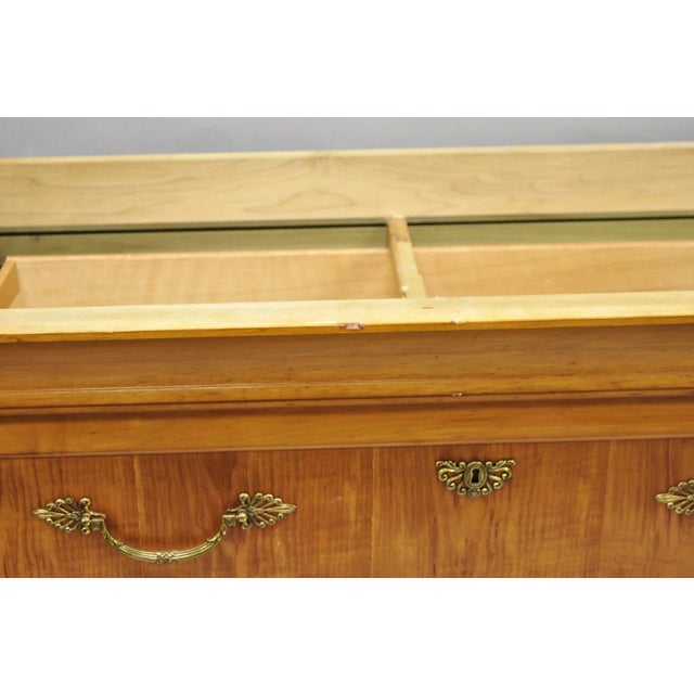 Late 20th Century Thomasville Grand Classics Empire Biedermeier Maple Bachelor Chest Dresser, Pair For Sale - Image 16 of 18