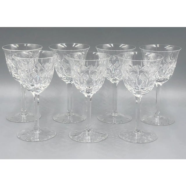 Mid-Century Modern Mid-Century Lady Patricia Port Glasses in Hand-Blown Crystal from Waterford, Set of 7 For Sale - Image 3 of 12