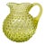 Antique Victorian Hobbs Brockunier Uranium Glass Hobnail Pitcher For Sale