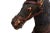 Antique Fabric Covered Wooden Rocking Horse For Sale - Image 4 of 8
