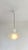 Pendant lamp made in Italy in the 1960s. The chandelier features a white lacquered metal frame and a satin-finish blown...
