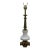Stiffel Mid Century Hollywood Regency Brass & Porcelain Table Lamp MCM 37” For Sale
