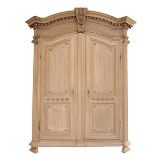 Antique Provincial Oak Wardrobe, 1800s For Sale