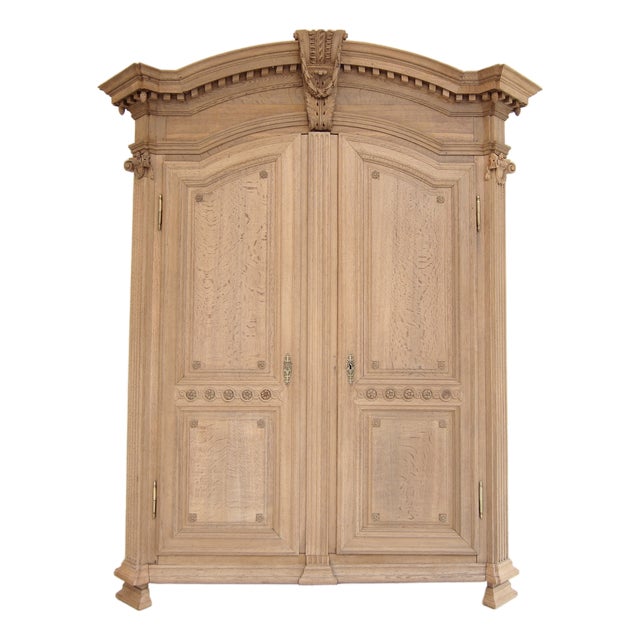 Antique Provincial Oak Wardrobe, 1800s For Sale