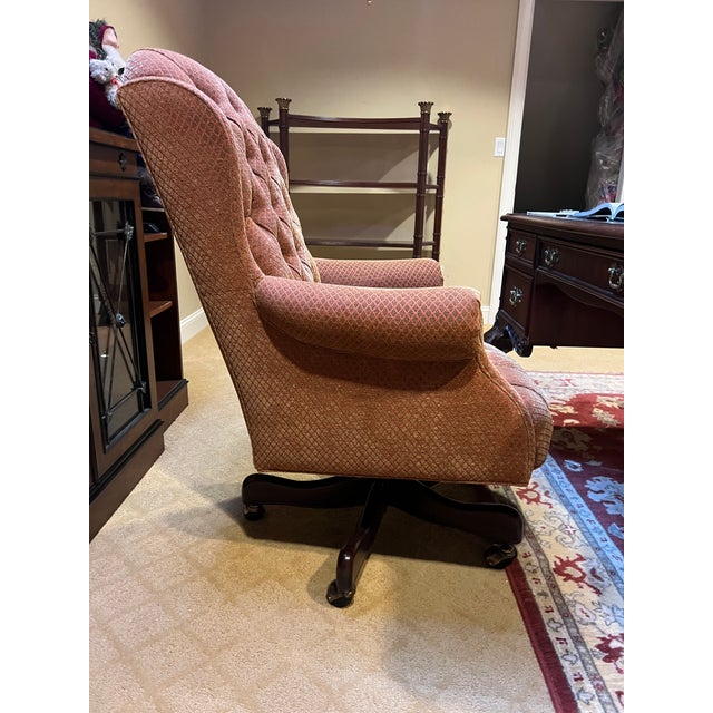 Early 21st Century Tufted Office Chair by Hancock & Moore For Sale - Image 10 of 12