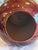 Ceramic Glazed Ceramic Brown and Orange Leaf Motif Large Vase For Sale - Image 7 of 8