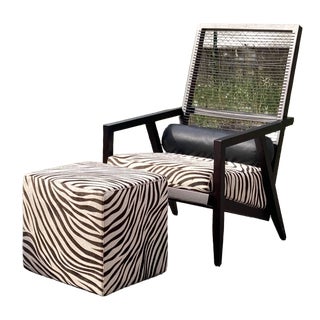Set of Astoria HB Lounge Chair and Ottoman from BBB Bonacina, 2015 For Sale