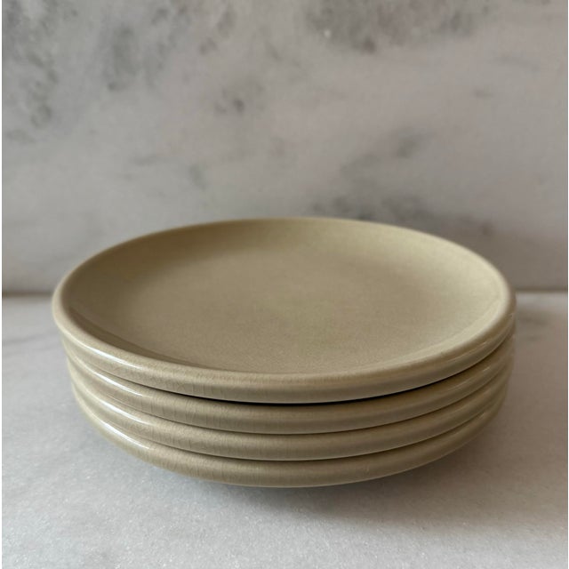 Mid-Century Modern Vintage Mid Century Small Stoneware Plates by Pfaltzgraff - Set of 4 For Sale - Image 3 of 9