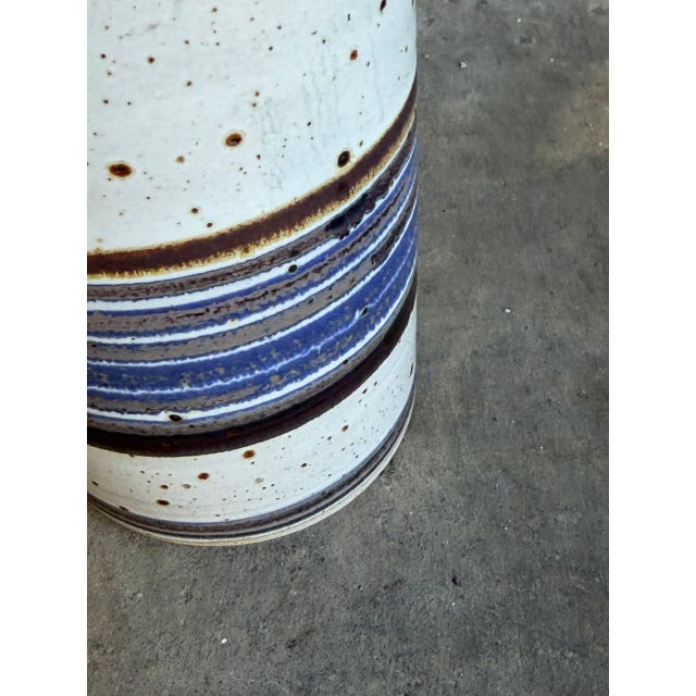 Vase Tingkeramik Følle Denmark Stoneware Mid-Century For Sale - Image 9 of 10