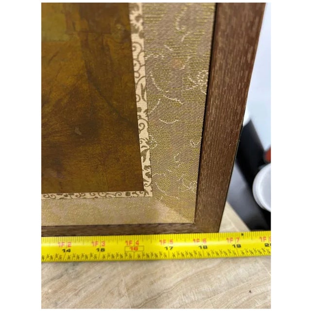 Vintage Hiyakuho Imayasu Japanese Hand-Painted Floral Gold Byobu Screen For Sale - Image 17 of 18