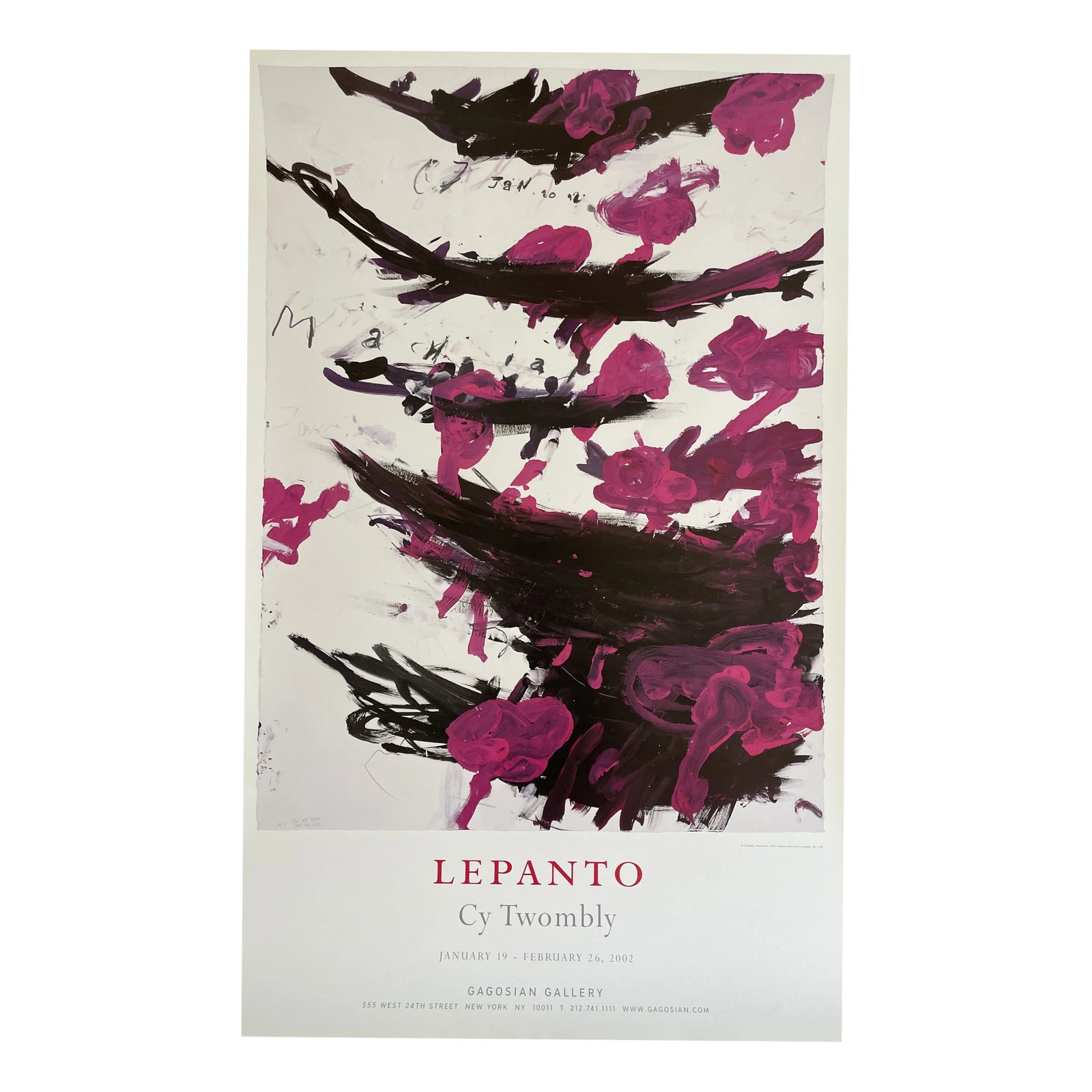 Cy Twombly ポスター Cy Twombly Poster | Gagosian Shop