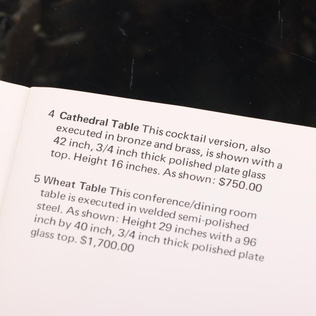 Bronze Brutalist 1970s Coffee Table "Cathedral Table" by Silas Seandel For Sale - Image 8 of 8