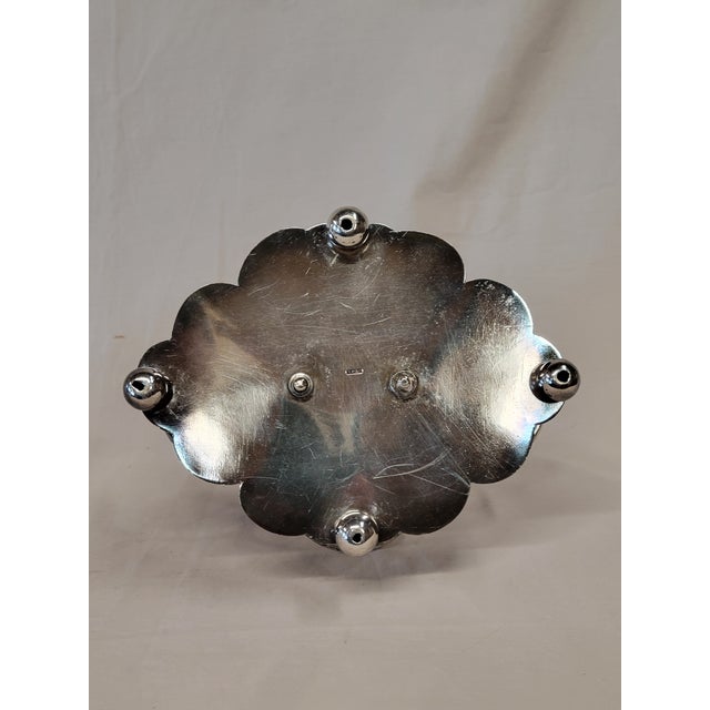 Antique Silverplate and Glass Four Bottle Cruet Set For Sale - Image 11 of 11