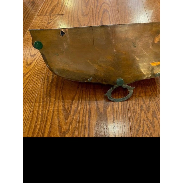 Mid-Century Modern 19th Century Silver Over Copper Demi-Lune Wall Planter For Sale - Image 3 of 3