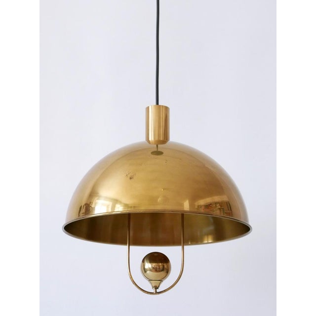 Mid-Century Modern Brass Pendant Lamp by Florian Schulz, Germany, 1970s For Sale - Image 16 of 18