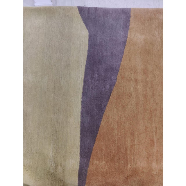 Large Hand-Knotted Pure Wool Rug, 2000s For Sale - Image 10 of 18