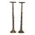 20th Century Bronze Faux Bois Candlesticks in the style of Maison Bagues - A Pair For Sale