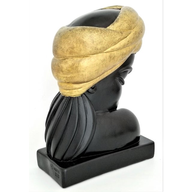 Mid 20th Century Bust Black Female by Alexander Backer For Sale - Image 5 of 9