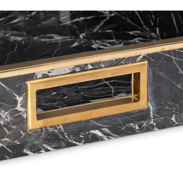 Maitland-Smith Golden Portoro Tray