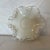 Fenton Crystal Bowl. Silver Crest Milk Glass Bowl. Double Ruffled Scalloped Rim Bowl. Wedding Reception Dish. Extremely...