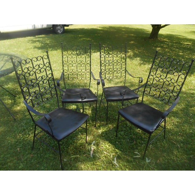 1960s Vintage 1960's Arthur Umanoff Granada Table & 4 Chairs For Sale - Image 5 of 9