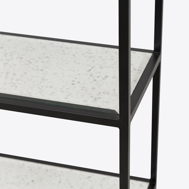 Black Aria Black Shelf from Pure White Lines For Sale - Image 8 of 9