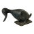 1920s Virginia Metal Crafters Solid Cast Iron Duck, Naughty Duck Doorstop Garden Ornament For Sale