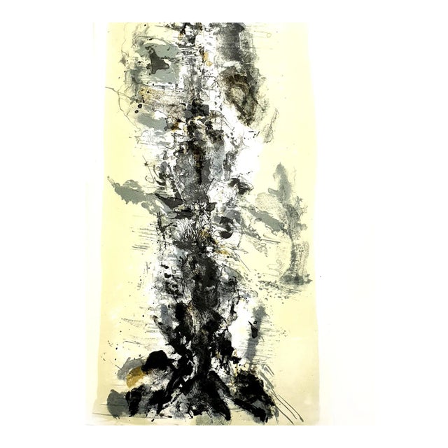 Zao Wou-ki - Original Lithograph - Abstract Composition 1962 For Sale