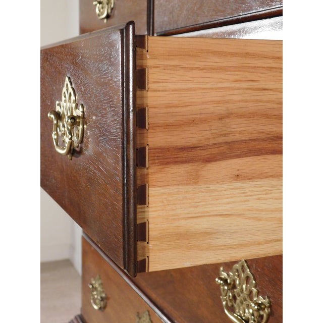 Councill Craftsman Carved Mahogany Chippendale Ball & Claw Highboy