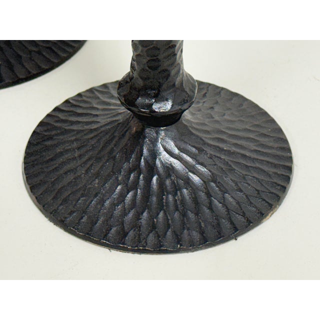 Pottery Barn Seville Hammered Metal Candle Holders, Set of Four For Sale - Image 11 of 12