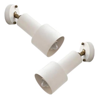 French Wall Lights by Jean Rene Cailette for Parscot, 1960 - A Pair For Sale