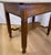 Elegant Vintage Oak Side Table With Drawer & Lower Shelf – Classic Fluted Legs For Sale In Miami - Image 6 of 8