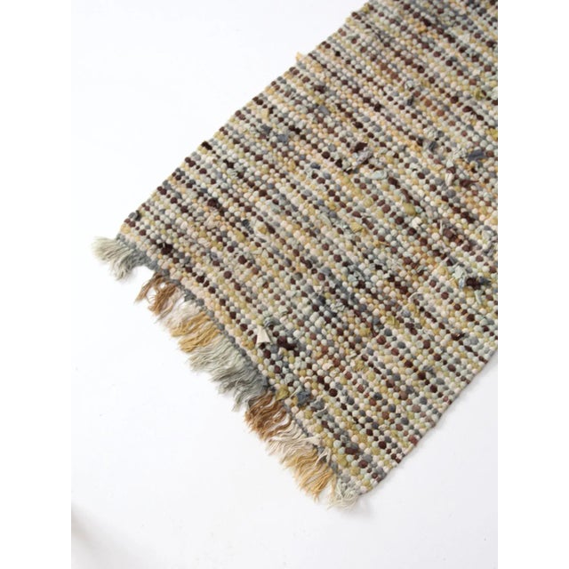 Farmhouse Vintage Accent Rag Rug For Sale - Image 3 of 8