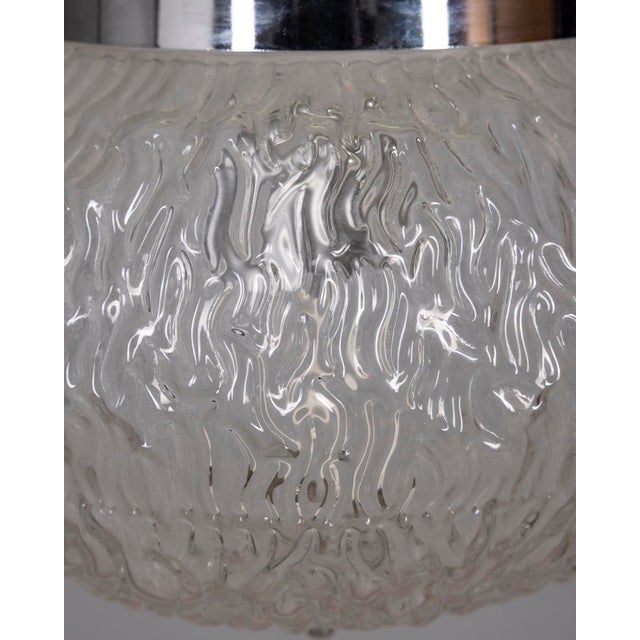 Vintage Italian Green Glass Pendant Lamp, 1970s For Sale - Image 6 of 10