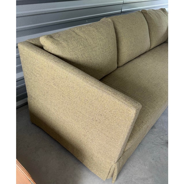 Lee Industries Lee Industries 3381-03 Bench Seat Sofa in Decker Sage For Sale - Image 4 of 10