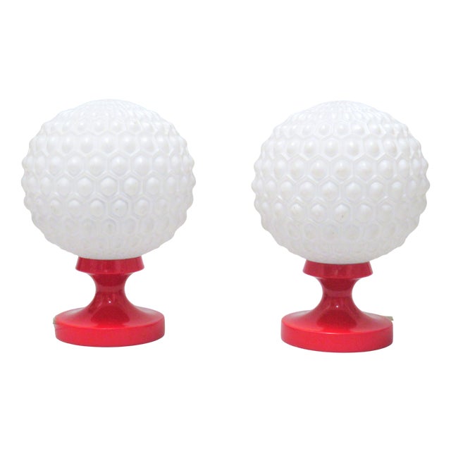 Vintage Space Age Table Lamps, 1960s, Set of 2 For Sale