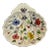 1940s Blue Ridge Southern Pottery Shell-Shaped Serving Dish With Floral Chintz Design For Sale