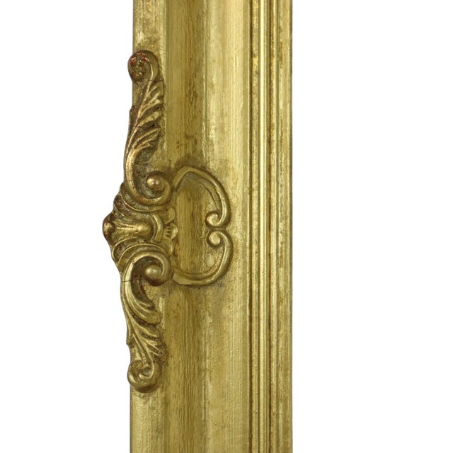 Vintage Baroque-Style Gilt Pine Frame For Sale - Image 10 of 16