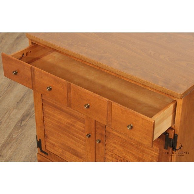 Ethan Allen Baumritter Pair Solid Maple Chairish