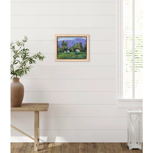 Lavender Hills Oil Painting Original Art For Sale - Image 10 of 10