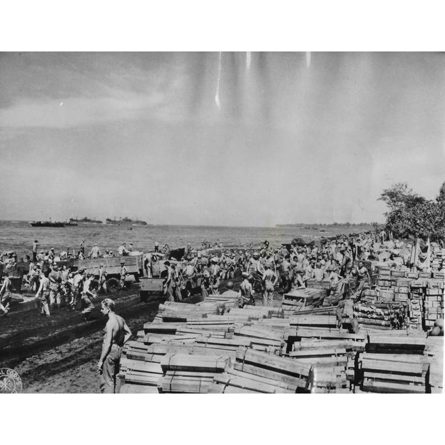 1943 World War II Soldiers Papua New Guinea Photograph For Sale - Image 6 of 6