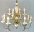 Metal 1970’s Porcelain & Brass 12 Arm / Light French Style Chandelier For Sale - Image 7 of 12